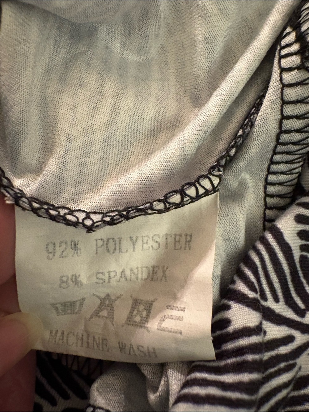 Arolina Wide Leg Printed Women's Pants - Black & White Size XL - Picture 10 of 15